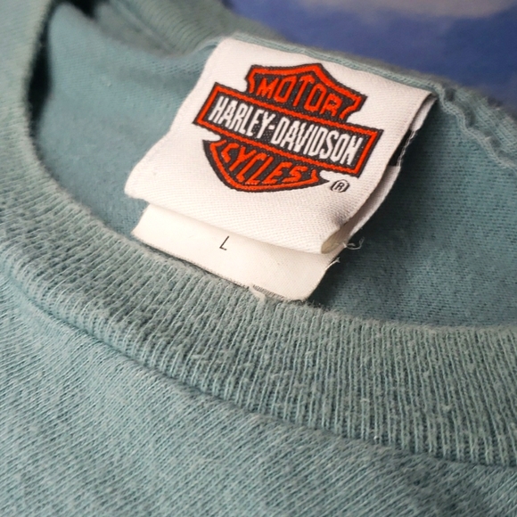 Harley-Davidson Vintage Wolf Moon T-shirt Size Large Front & Back… - Picture 5 of 5